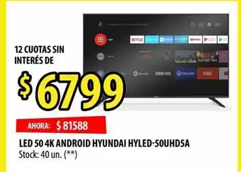 Punto Mayorista Smart tv led 50'' hyundai 4k oferta