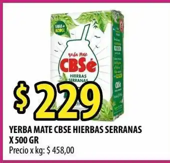 Punto Mayorista Yerba mate cbse hierbas serranas x 500g oferta