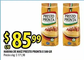Punto Mayorista Harina de maíz presto pronta x 500g oferta