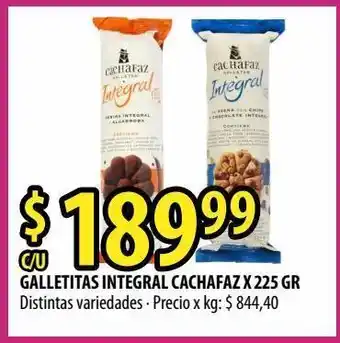 Punto Mayorista Galletas integral cachafaz x 225g oferta