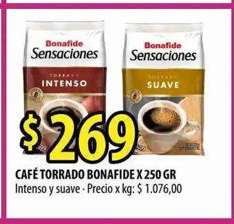 Punto Mayorista Café torrado bonafide x 250g oferta