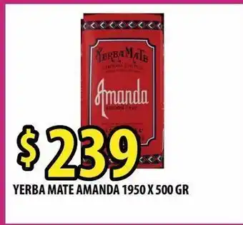 Punto Mayorista Yerba mate amanda 1950 x 500g oferta