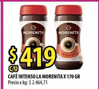 Punto Mayorista Café intenso la morenita x 170g oferta