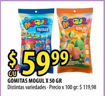 Punto Mayorista Gomitas mogul x 50g oferta