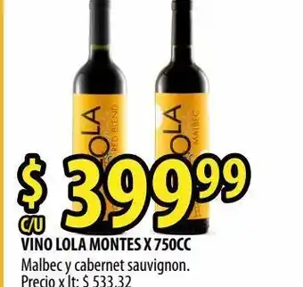 Punto Mayorista Vino lola montes x 750cc oferta