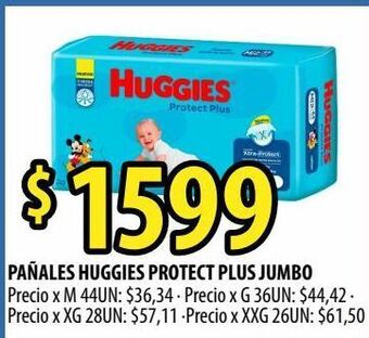 Punto Mayorista Pañales huggies protect plus jumbo oferta