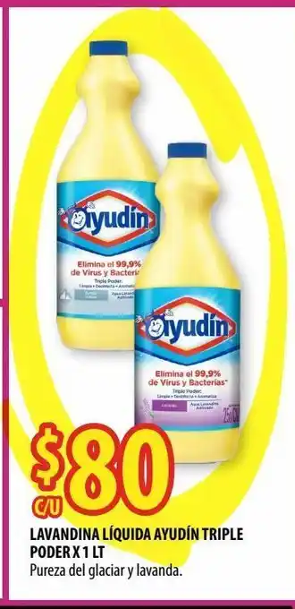 Punto Mayorista Lavandina líquida ayudín triple poder x 1l oferta