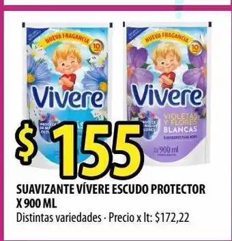 Punto Mayorista Suavizante vívere escudo protector x 900ml oferta