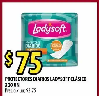 Punto Mayorista Protectores femeninos ladysoft clásico x 20un oferta