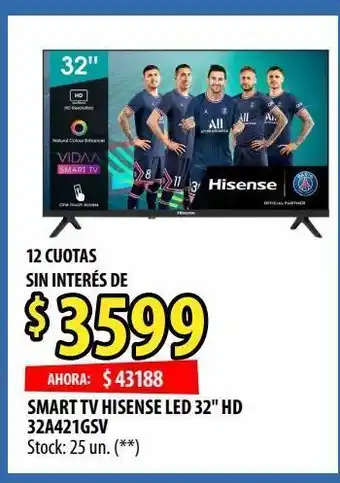 Punto Mayorista Smart tv led 32'' hisense hd oferta