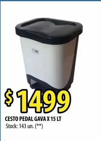 Punto Mayorista Cesto pedal gava x 15l oferta