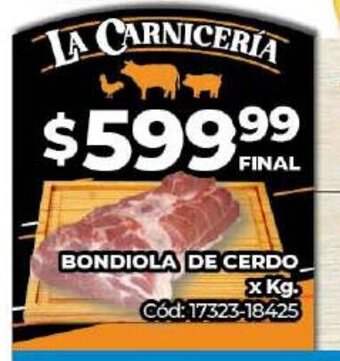 Diarco La Carnicería Bondiola De Cerdo x kg oferta