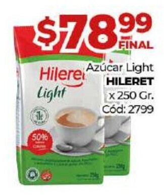 Diarco Hileret Azúcar Light x 250 Gr. oferta