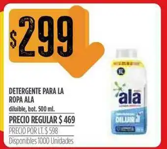 Supermercados Vea Detergente Para La Ropa Ala Diluible 500ml oferta