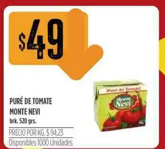 Supermercados Vea Puré De Tomate Monte Nevi 520grs oferta