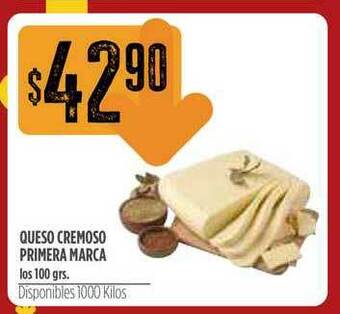 Supermercados Vea Queso Cremoso Primera Marca 100grs oferta