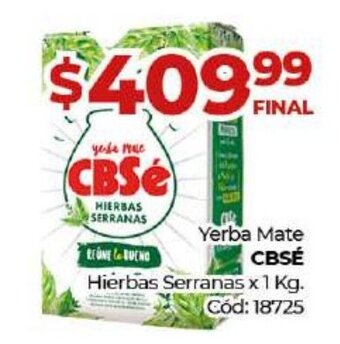 Diarco CBSé Yerba Mate Hierbas Serranas x 1 Kg oferta