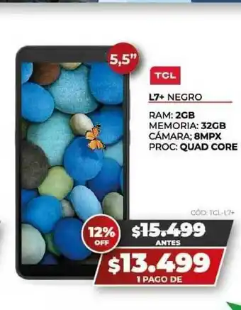 Novogar TCL L7+ Negro oferta