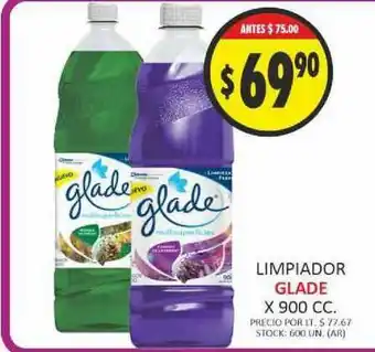 Supermercados Becerra Limpiador Glade x 900cc oferta