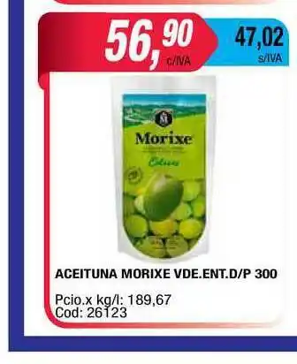Maxiconsumo Aceituna Morixe Vde.ent.d-p 300 oferta