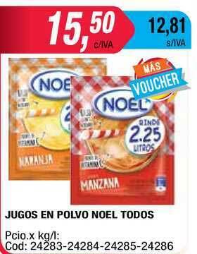 Maxiconsumo Jugos En Polvo Noel Todos oferta
