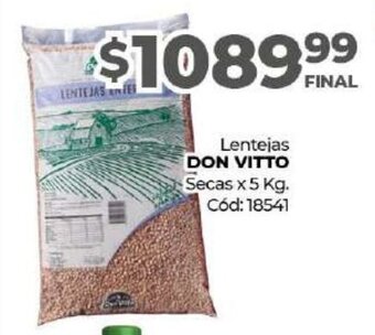 Diarco Don Vitto Lentejas Secas x 5 Kg oferta