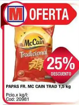 Maxiconsumo Papas Fr. Mc Cain Trad 1.5 Kg oferta