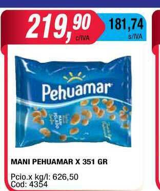 Maxiconsumo Mani Pehuamar x 351gr oferta