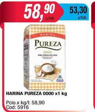 Maxiconsumo Harina Pureza 0000 x 1kg oferta