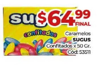 Diarco Sugus Caramelos Confitados x 50 gr. oferta