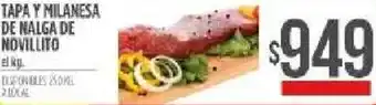 Supermercados Vea Tapa y Milanesa de Nalga de Novillito oferta