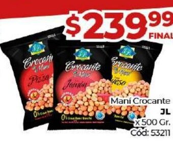 Diarco JL Maní Crocante x 500 gr. oferta