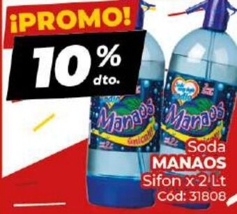 Diarco Manaos Soda Sifon x 2 lt oferta