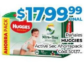Diarco Huggies Pañales Active Sec Ahorrapack oferta