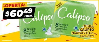 Diarco Calipso Toallas Normal x 8 Un. oferta