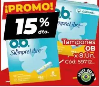 Diarco OB Tampones x 8 Un. oferta
