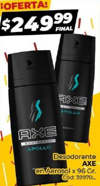 Diarco Axe Desodorante En Aerosol x 96 gr. oferta