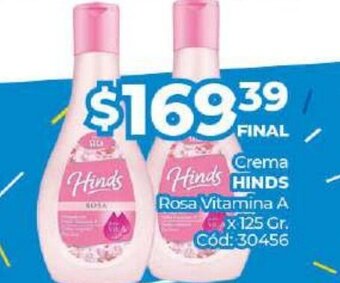 Diarco Hinds Crema Rosa Vitamina A x 125 gr. oferta