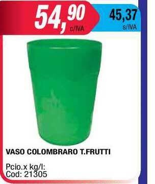 Maxiconsumo Vaso Colombraro T.frutti oferta