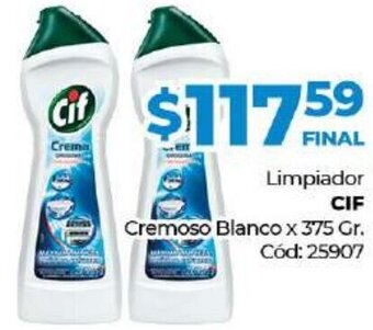 Diarco CIF Limpiador Cremoso Blanco x 375 gr. oferta