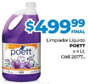 Diarco Poett Limpiador Líquido x 4 Lt oferta