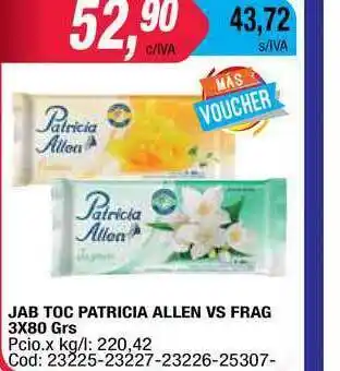 Maxiconsumo Jab Toc Patricia Allen Vs. Frag 3 x 80grs oferta