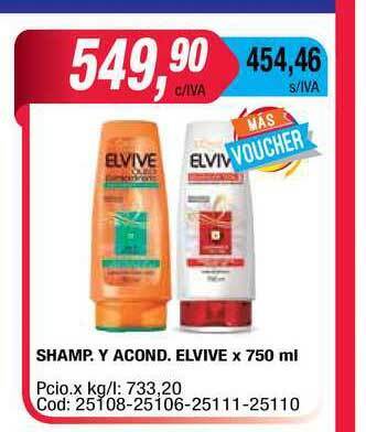 Maxiconsumo Shamp Y Acond. Elvive X 750 Ml oferta