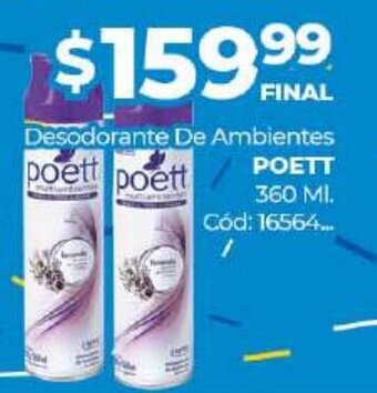 Diarco Poett Desodorante De Ambientes 360 ml oferta