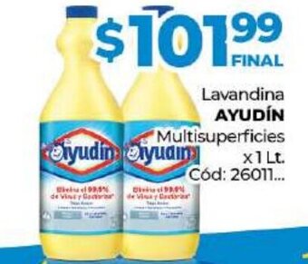 Diarco Ayudín Lavandina Multisuperficies x 1 lt. oferta