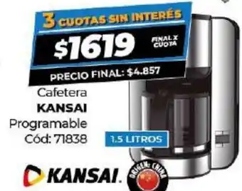 Diarco Kansai Cafetera Programable oferta