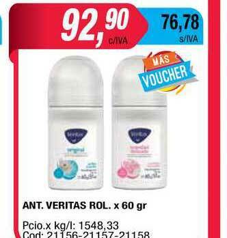 Maxiconsumo Ant. Veritas Rol. x 60gr oferta