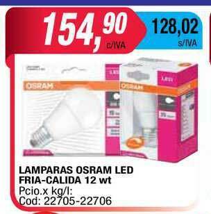 Maxiconsumo Lamparas Osram Led Fria-calida 12wt oferta