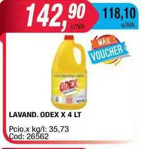 Maxiconsumo Lavand. Odex X 4 Lt oferta
