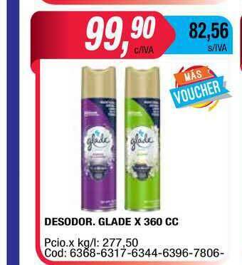 Maxiconsumo Desodor. Glade x 360cc oferta